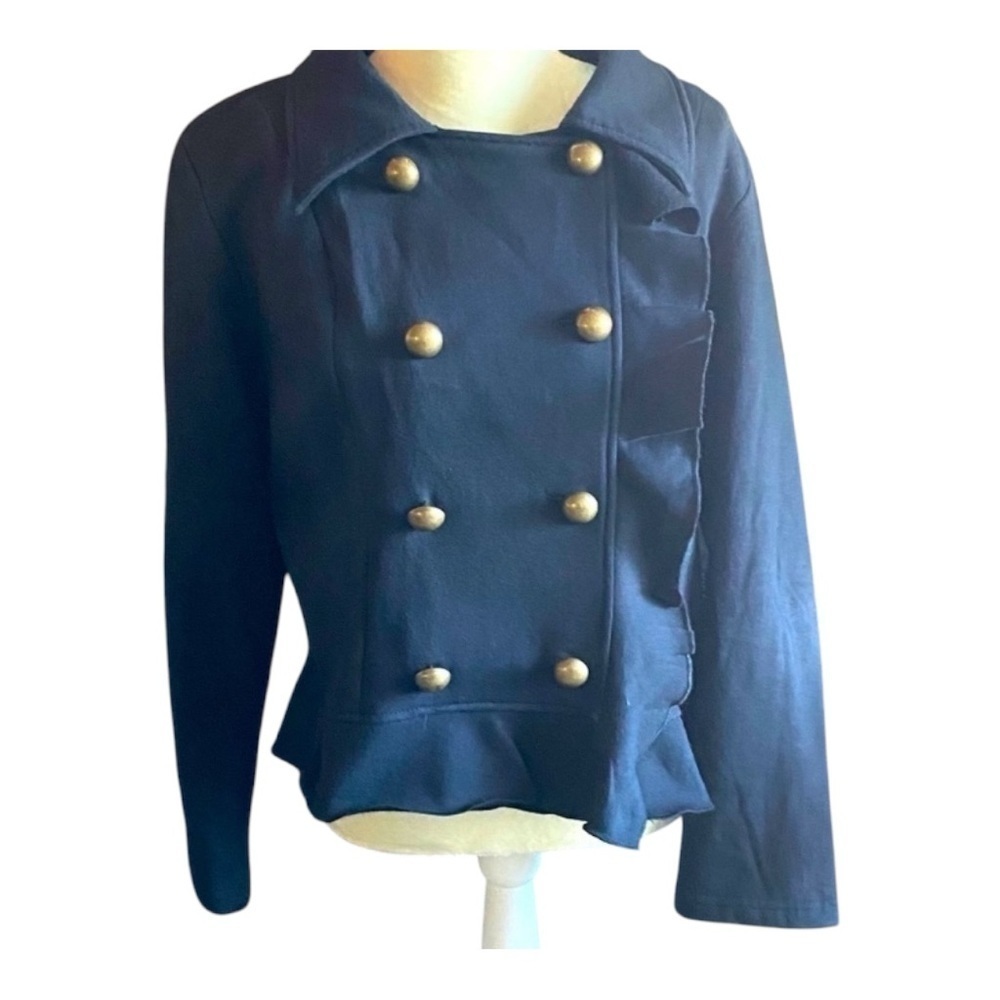 FOUR STARS-BLACK FLEECE JACKET-SIZE  LARGE